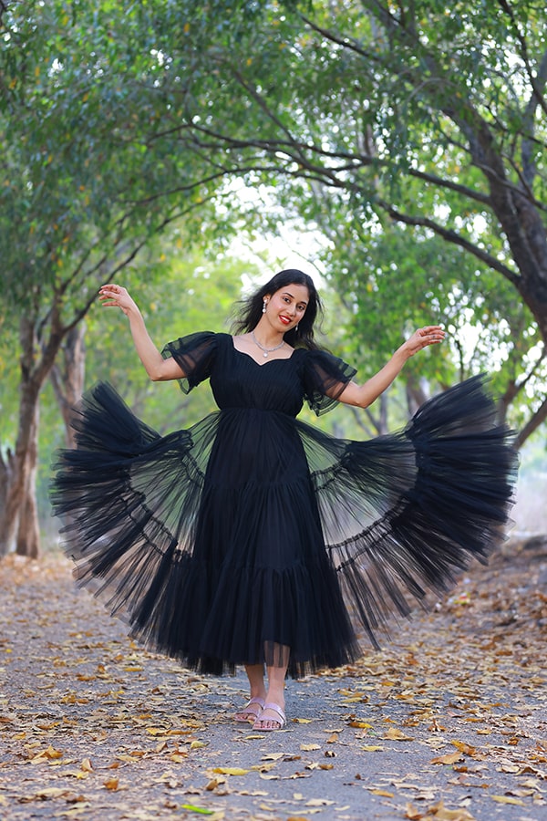 Black Short Frock