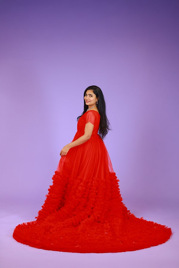 Red Tail Gown